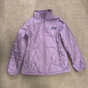 Patagonia Purple Quilted Puffer Jacket Lightweight